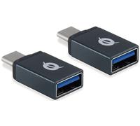 Pack 2x Adaptadores USB-A Hembra - USB-C Macho - CONCEPTRONIC