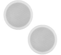 Pack 2x Altavoces de Techo Perfil Bajo 6 100W Blanco IPX5 (MSLP65) - POWER DYNAMICS