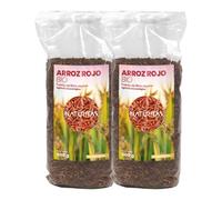 Pack 2x Arroz Rojo de Agricultura ecológica 500 g | Vegan | Alto contenido en fibra | Arroz integral