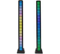 Pack 2x Barras de Luz Ambiental RGB Gaming para Monitor/PC (Negro) - NEDIS