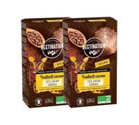 Pack 2x Cacao Instantáneo 32% con Cereales 400g | Destination Bio | Cacao Ecológico para Desayuno | Con Cereales Integrales | Ideal para Leche y Bebidas Vegetales