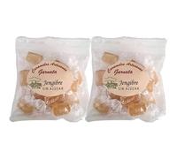 Pack 2x Caramelos sin Azúcar de Jengibre 100g | Garnata | Con Extracto Natural de Jengibre | Sin Gluten | Refrescantes, Ecológicos y Veganos