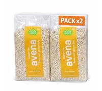 Pack 2x Copos Integrales de Avena Finos Sin Gluten EcoBasics Bio 500 g | 2 Bolsas de 500 g (Total 1 kg) | Avena Ecológica Sin Gluten | Ideal para Porridge y Desayunos
