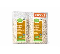 Pack 2x Copos Integrales de Avena Gruesos Sin Gluten EcoBasics Bio 500 g | 2 Bolsas de 500 g (Total 1 kg) | Avena Ecológica Sin Gluten | Ideal para Porridge y Granola