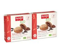 Pack 2x Galletas Sin Gluten Rellenas de Cacao Germinal Bio 200 g | 2 Paquetes de 200 g (Total 400 g) | Galletas Ecológicas Sin Gluten | Con Crema de Cacao