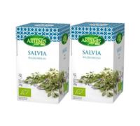 Pack 2x Infusión de Salvia Bio 20 Filtros | Planta Ecológica para Infusión | Propiedades Digestivas y Calmantes | Sin Cafeína