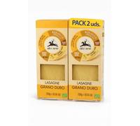 Pack 2x Lasaña de Trigo Duro Alce Nero Bio 250 g | 2 Paquetes de 250 g (Total 500 g) | Pasta Ecológica de Calidad | Ideal para Hornear
