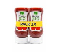 Pack 2x Salsa Ketchup Natural Bio PET 330 g | 2 Botellas de 330 g (Total 660 g) | Ketchup Ecológico | Sin Aditivos Artificiales | Formato Ahorro