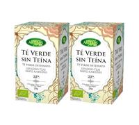 Pack 2x Té Verde Descafeinado Bio 20 Filtros | Artemis | Infusión Ecológica Suave y Natural | Sin Cafeína | Apto para Veganos
