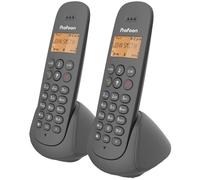 Pack 2x Teléfonos Inalámbricos DECT-GAP (Negro) - PROFOON