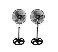 PACK 2x VENTILADOR DE PIE 80W - Doble potencia para combatir el calor como nunca