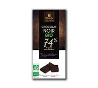 Pack 2x100g Chocolate Negro 74% Cacao | Selección BIO | Equilibrio Sensorial | Sin Gluten (SG) | 100% Origen Vegetal | Calidad Vegana