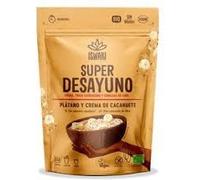 Pack 2x360g Super Desayuno Plátano-Cacahuete | Selección BIO | Certificado Sin Gluten (SG) | Calidad Vegana | Alto Contenido en Potasio y Proteína Vegetal | Textura Cremosa Instantánea