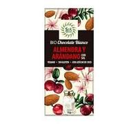 Pack 2x70g Chocolate Blanco con Almendras y Arándanos | Selección BIO | Fruta Deshidratada | Sin Gluten (SG) | Calidad Vegana | Alto Contenido en Manteca de Cacao