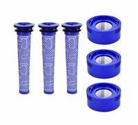 Pack 3+3 Filtros Aspiradora Dyson V7 V8 Pre Post Motor Lavables