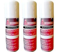 Pack 3× Activador de Cianocrilato 200 ml - Acelerador para Adhesivo CA, Secado Ultra Rápido, Uso Profesional en Madera, Plástico, Metal y Goma - Máxima Productividad Taller