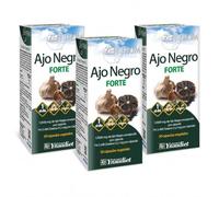 Pack 3 Ajo Negro Forte Zentrum Ynsadiet 30 Cápsulas, Complemento Alimenticio con Ajo Negro en Formato Práctico para la Rutina Diaria, 3 Envases, Total 90 Cápsulas