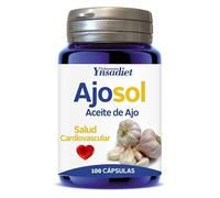 Pack 3 Ajosol Ynsadiet, aceite macerado de ajo 300 mg por cápsula, 300 cápsulas blandas en total, suplemento para rutina diaria con Allium sativum y aceite de canola