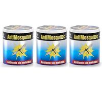 PACK 3 Antimosquitos GEL Lata de 150 gr. x 3 latas. Ambiente sin Molestias. Repele Mosquitos y Moscas. Útil en Interiores y Exteriores.