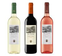 Pack 3 botellas El Coto - Blanco/Crianza/Rosado - D.O.Ca Rioja/El vino perfecto para cada ocasión