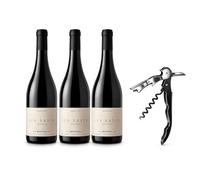 Pack 3 Botellas Vino Tinto Les Sorts Vinyes Velles DO Montsant + Sacacorchos Profesional - Garnacha y Cariñena - Vino Gourmet Premium- MYSECRETWINE-