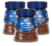 Pack 3 Café Liofilizado Avellana Juan Valdez 95 g, café soluble sabor avellana con perfil aromático, preparación rápida en agua o leche, caliente o frío, 285 g totales.
