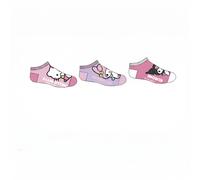 Pack 3 calcetines Hello Kitty Kuromi Sanrio lila 31/34 infantiles tobilleros
