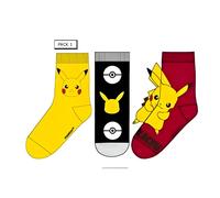 Pack 3 calcetines infantiles POKÉMON 1 amarillo 31/34