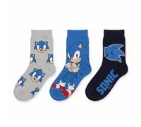 Pack 3 Calcetines Infantiles Sonic The Hedgehog talla 27/30 gris