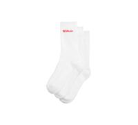 Pack 3 Calcetines Wilson Crew Blanco - Talla M