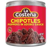 Pack 3 Chipotles Adobados La Costeña 200 g c/u | Chipotle Peppers in Adobo | Chiles Ahumados Picantes | Ahorro por Pack Familiar | Ideal para Empresas | B2B