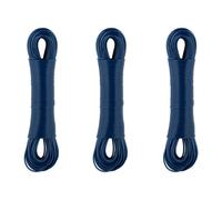 Relaxdays Set 3 Cuerdas Tendedero 50m, Cordeles Colgar Ropa PVC y Núcleo de Acero, Tensables, Extra Resistentes, Azul
