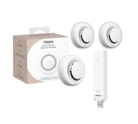 Pack 3 Detectores de Humo Aqara SD-S01D + 1 Central Domótica Aqara Hub M100