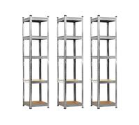 7house Pack 3 Estanterías Modulares con 5 Baldas Ajustables 180x40x40cm 175Kg 7house