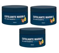 PACK 3 | Exfoliante corporal marino Deliplus Sal Mar Muerto | 3 Tarros de 400 g