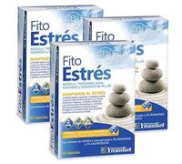 Pack 3 Fito Estrés Zentrum Ynsadiet 30 cápsulas vegetales, 90 cápsulas en total, con rodiola, L-triptófano, SAMe, magnesio y vitaminas B3, B5 y B6, formato ahorro diario.