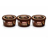Pack 3 Fondue de Chocolate 70% Cacao Torras 160 g, 480 g total, chocolate negro para fundir, ideal para frutas, bizcochos y postres, sin gluten.