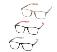 Pack 3 Gafas De Lectura Grande Hombres Mujeres, Anteojos de Lectura, Gafas de Lectura Deportiva para Mujeres y Hombres Ultraligeras Anteojos de Lectura Gafas Anti Luz Azul (Multicolor, 2, Dioptrías)