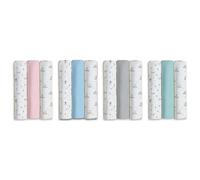 Pack 3 gasas / muselinas bebé Interbaby - 100% algodón, suaves y transpirables, diseños variados selva