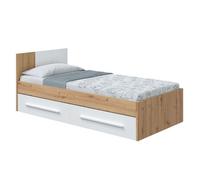 Pack 3 muebles juveniles noa en color roble nodi y blanco artik 77 cm