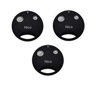 Pack 3 Nice Smilo SM2 Original Mando a Distancia 2 Botones 433,92 MHz Rolling Code, Mando a Distancia para portones