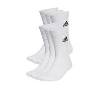 adidas Unisex adulto Cushioned Sportswear Crew Socks 6 Pairs, White / Black, 6.5-8