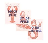 Pack 3 Postales Plantables Verano - Summer Mood Collection | Tarjetas con Semillas | Regalo Original | Do Not Disturb, Out Of Office y Dolce Vita | Resetea