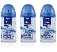 Pack 3 Recambios Aerosol Ambientador Spray Frescor Natural para Difusores y Manual, Esencia para hogar con Aroma Frescor Colonia 250 ml