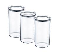 Pack 3 Recipientes Herméticos para Alimentos Grandes Redondos Ø10.5x19cm 7house