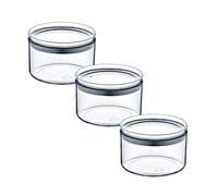 7H SEVEN HOUSE Pack 3 Recipientes Herméticos para Alimentos Pequeño Redondo Ø10.5x7.5cm 7house