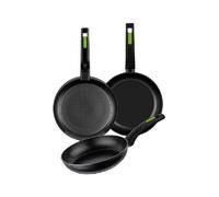 Monix Green Set de 3 Sartenes Inducción Aluminio Forjado