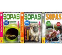 Pack 3 Sopas de Letras, Libro de Actividades, Sopas, Temas Playa Sol Diversión, N°215-216-217