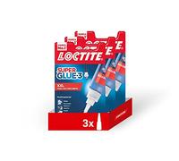 Pack 3 Unidades Loctite Pegamento Adhesivo Super Glue-3 XXL - Pegamento Cianocrilato Superglue