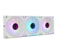 Pack 3 Ventiladores Nox Pro Link/ ARGB/ 12cm/ Blancos